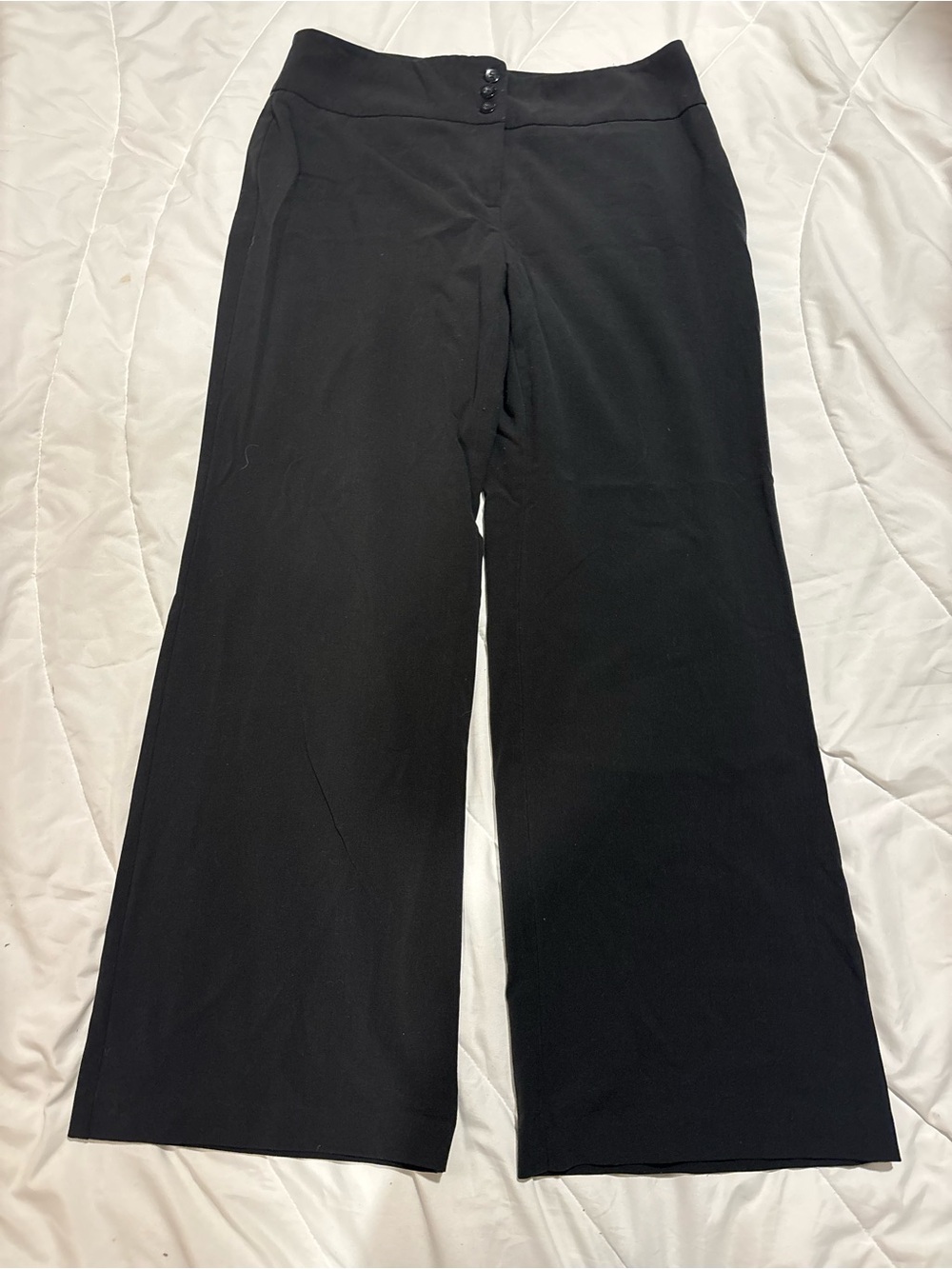 Style & Co. Black Wide-Leg Dress Stretch Pants size 12